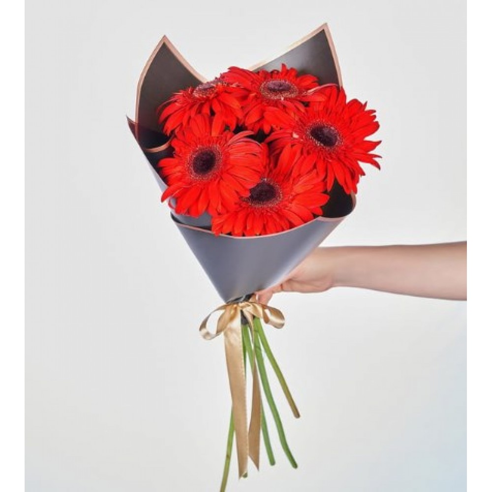 Kırmızı Gerbera buketi