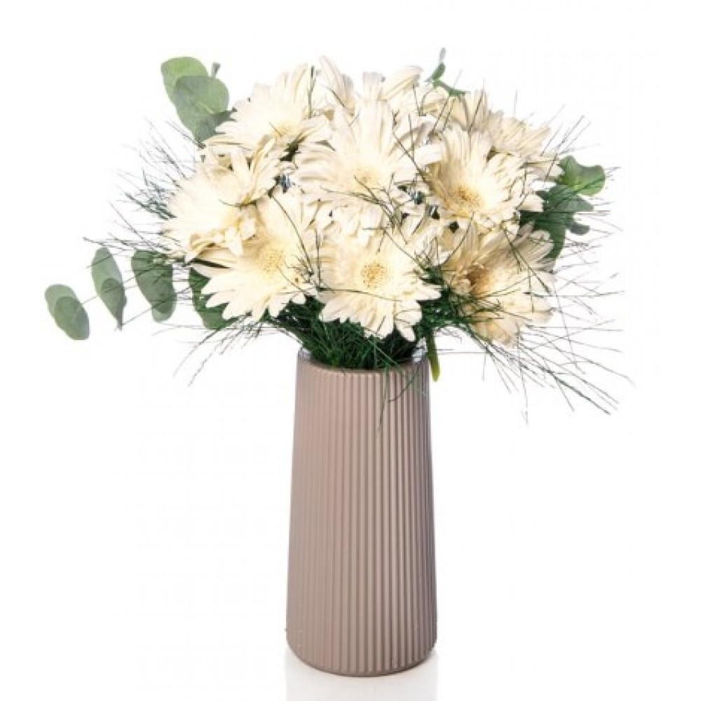 Bej Vazoda 9 Gerbera 