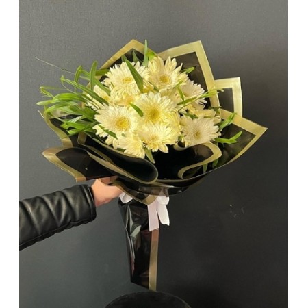 13 Beyaz Gerbera Buketi